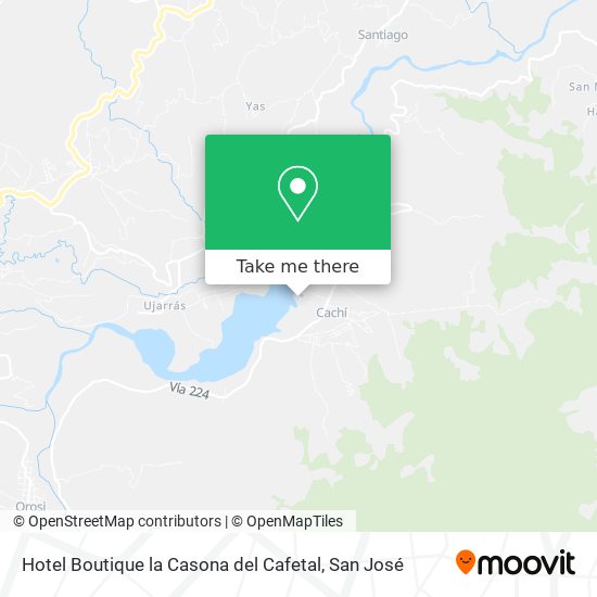 Hotel Boutique la Casona del Cafetal map
