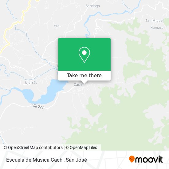 Mapa de Escuela de Musica Cachi