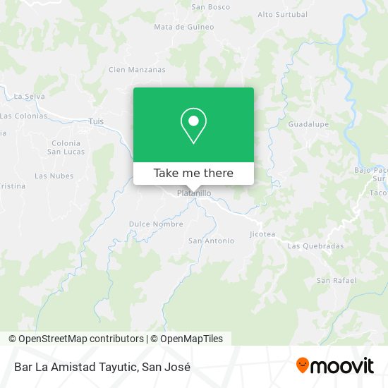 Bar La Amistad Tayutic map