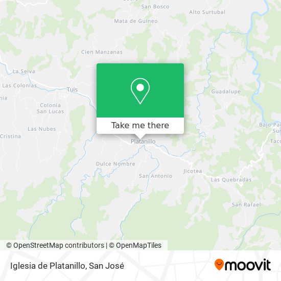 Mapa de Iglesia de Platanillo