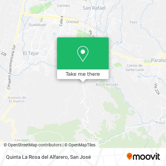 Quinta La Rosa del Alfarero map