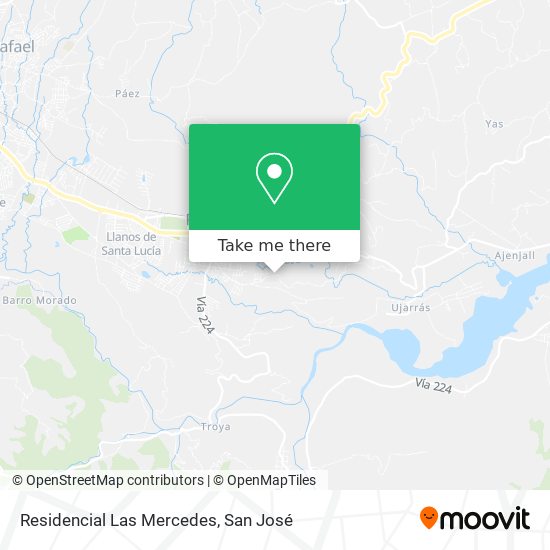 Residencial Las Mercedes map