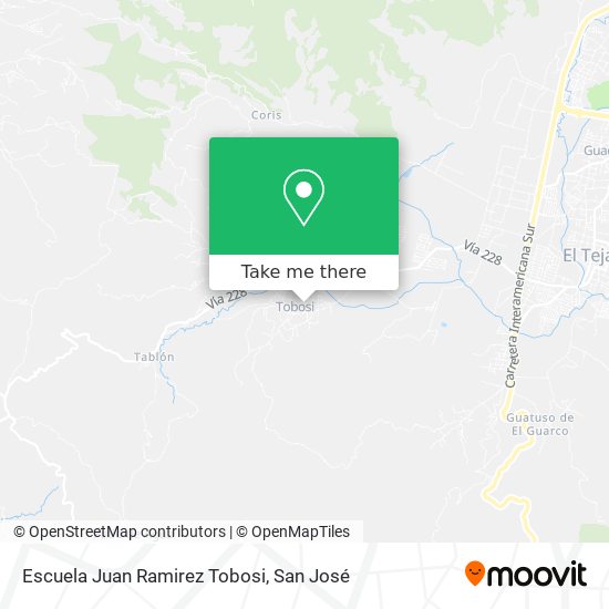 Mapa de Escuela Juan Ramirez Tobosi