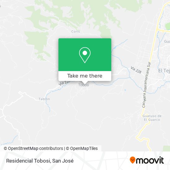 Mapa de Residencial Tobosi