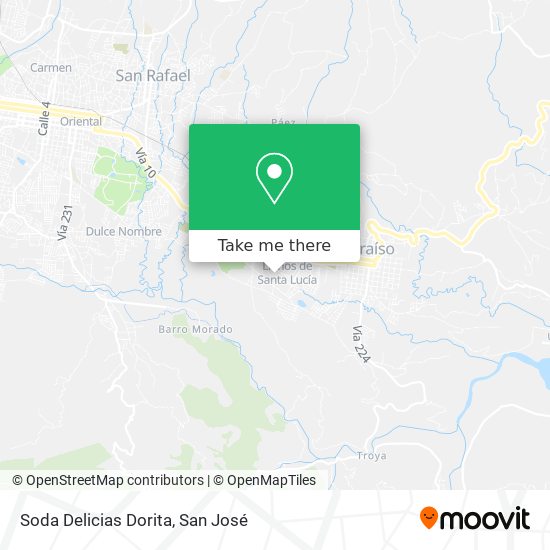 Soda Delicias Dorita map