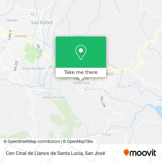 Mapa de Cen Cinai de Llanos de Santa Lucia