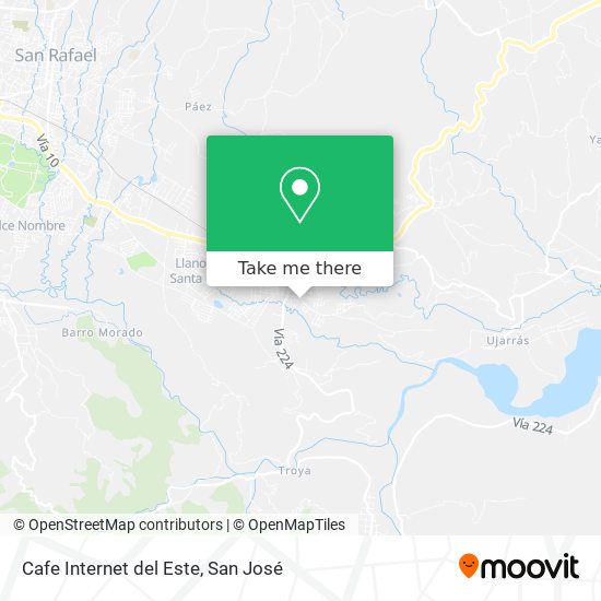 Cafe Internet del Este map