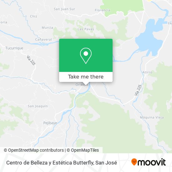 Centro de Belleza y Estética Butterfly map