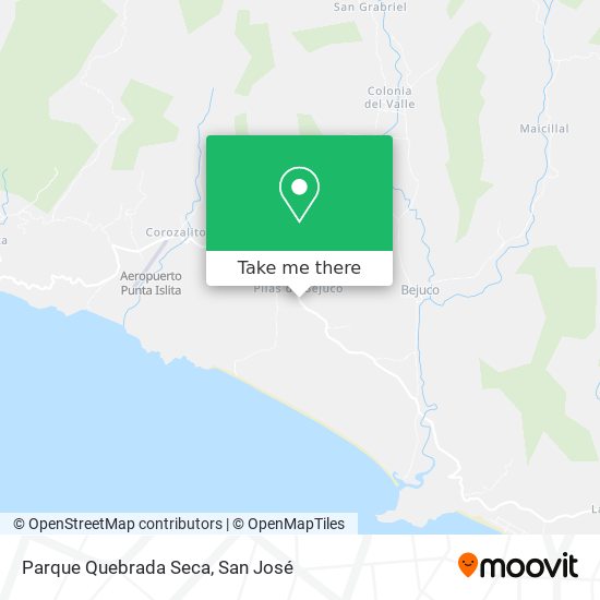Mapa de Parque Quebrada Seca