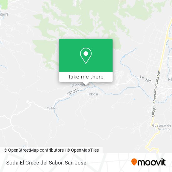 Mapa de Soda El Cruce del Sabor