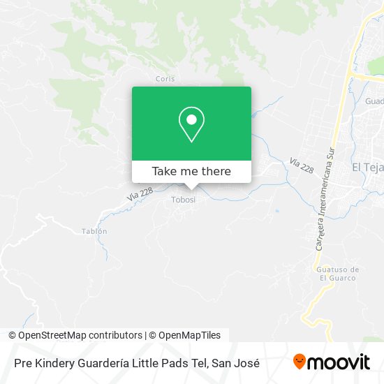 Mapa de Pre Kindery Guardería Little Pads Tel