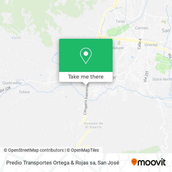 Predio Transportes Ortega & Rojas sa map
