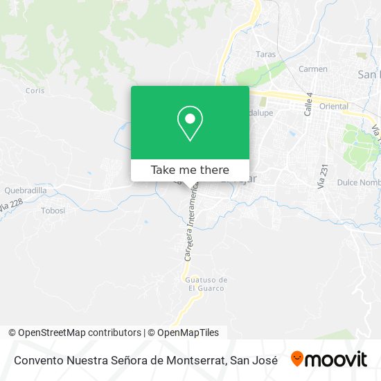 Mapa de Convento Nuestra Señora de Montserrat