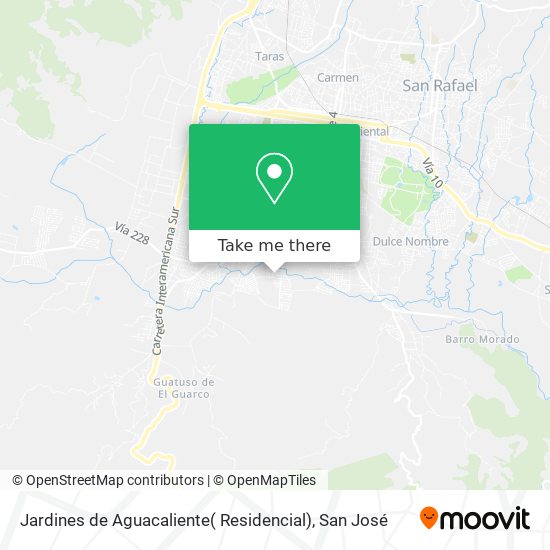 Mapa de Jardines de Aguacaliente( Residencial)
