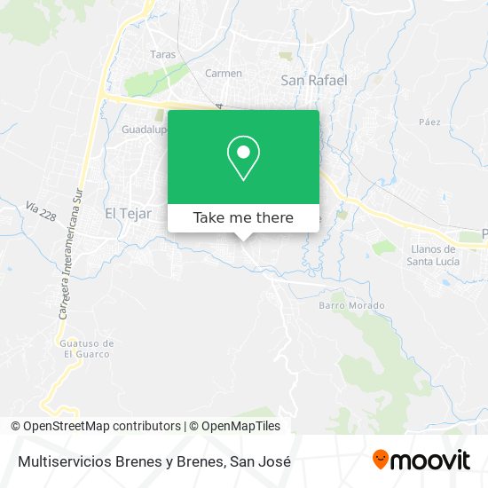 Multiservicios Brenes y Brenes map