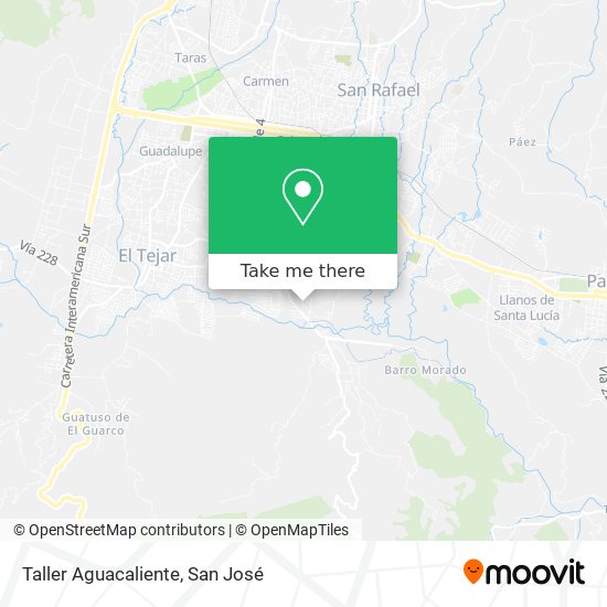Taller Aguacaliente map