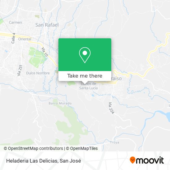 Mapa de Heladeria Las Delicias