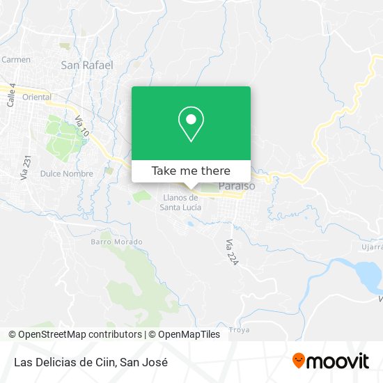 Mapa de Las Delicias de Ciin