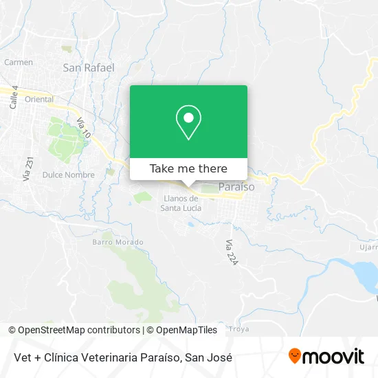 Mapa de Vet + Clínica Veterinaria Paraíso