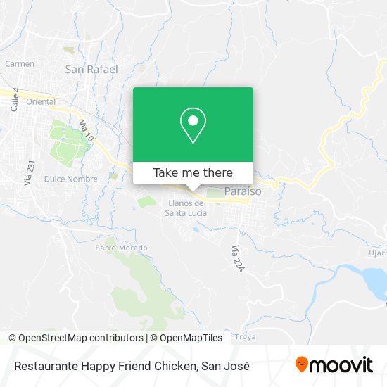 Restaurante Happy Friend Chicken map