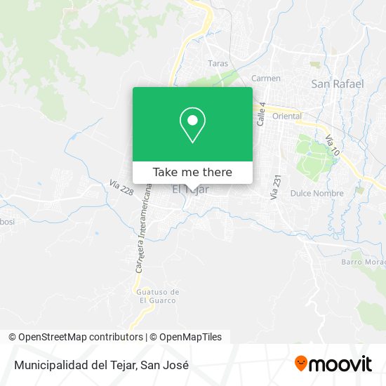 Municipalidad del Tejar map
