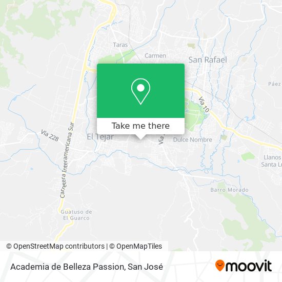 Academia de Belleza Passion map