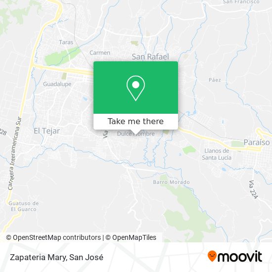 Zapateria Mary map