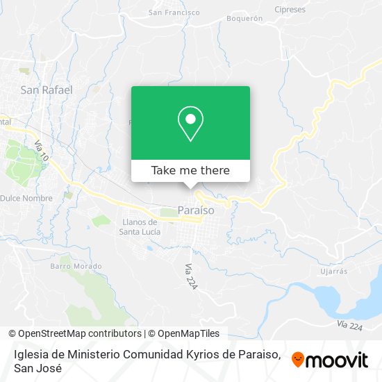 Iglesia de Ministerio Comunidad Kyrios de Paraiso map