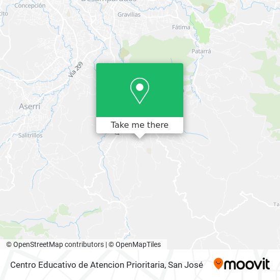 Mapa de Centro Educativo de Atencion Prioritaria