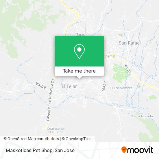 Mapa de Maskoticas Pet Shop