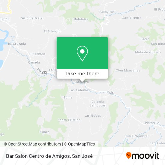 Mapa de Bar Salon Centro de Amigos