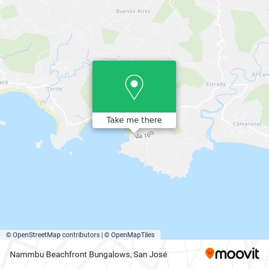 Mapa de Nammbu Beachfront Bungalows