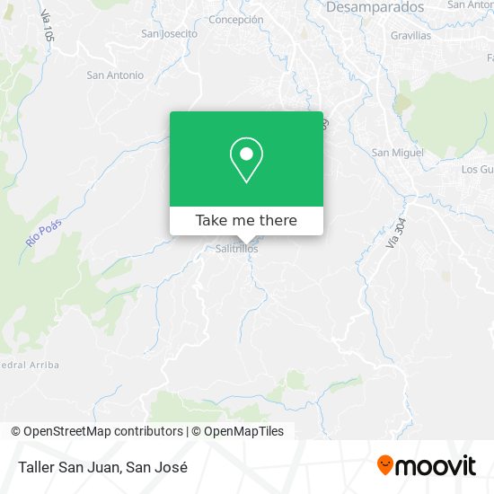 Mapa de Taller San Juan