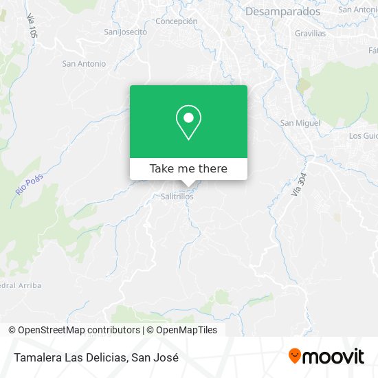 Tamalera Las Delicias map