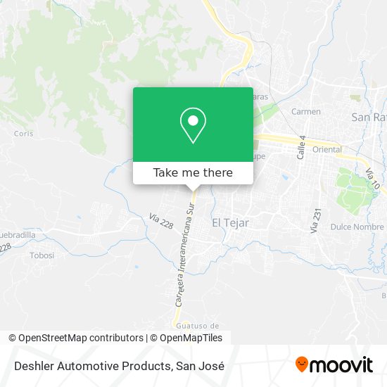 Mapa de Deshler Automotive Products