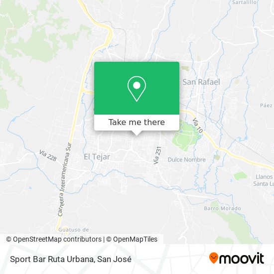 Sport Bar Ruta Urbana map