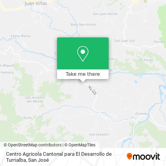Centro Agrícola Cantonal para El Desarrollo de Turrialba map
