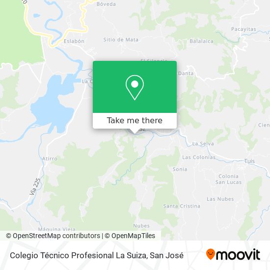 Colegio Técnico Profesional La Suiza map