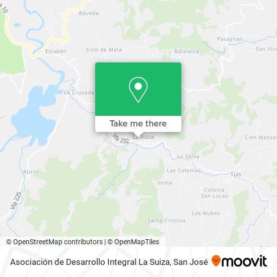 Asociación de Desarrollo Integral La Suiza map