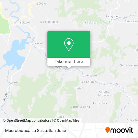 Macrobiotica La Suiza map