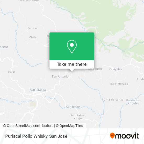 Puriscal Pollo Whisky map