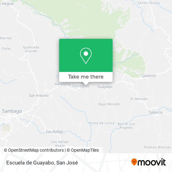 Mapa de Escuela de Guayabo