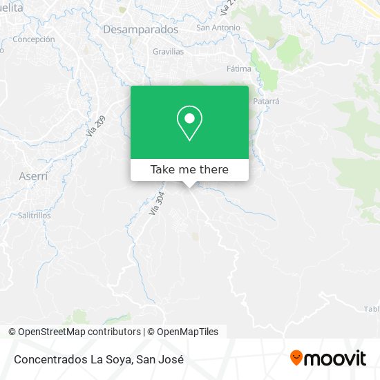 Concentrados La Soya map