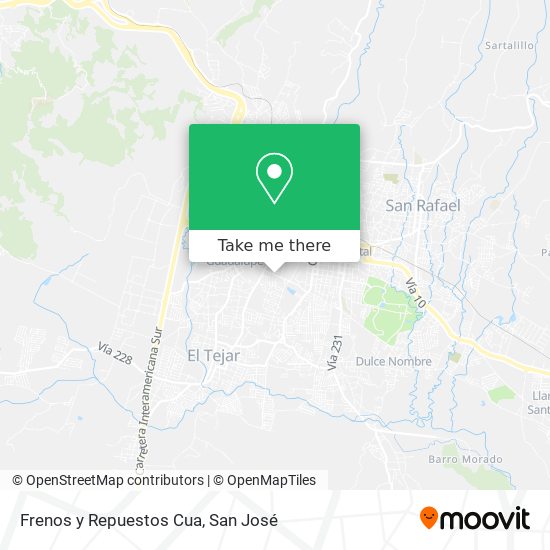 Frenos y Repuestos Cua map
