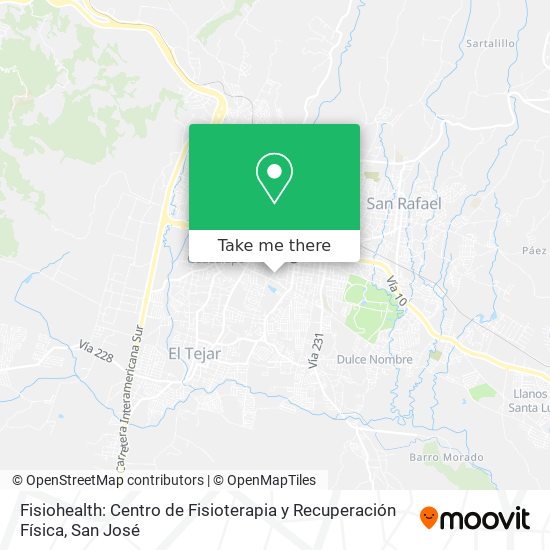 Mapa de Fisiohealth: Centro de Fisioterapia y Recuperación Física