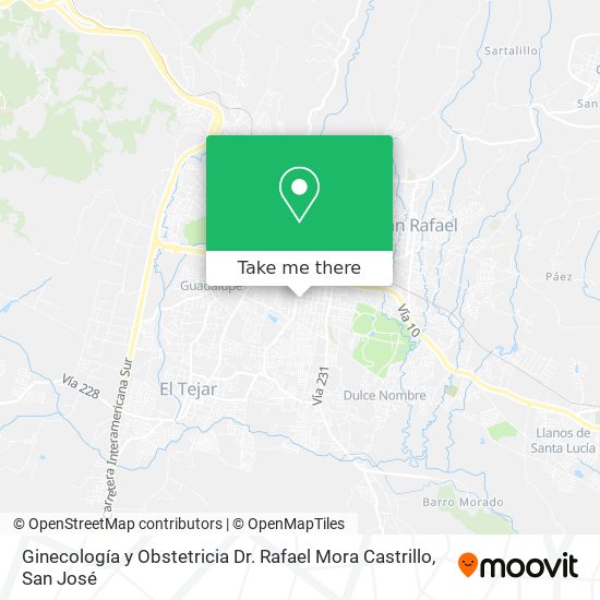 Ginecología y Obstetricia Dr. Rafael Mora Castrillo map