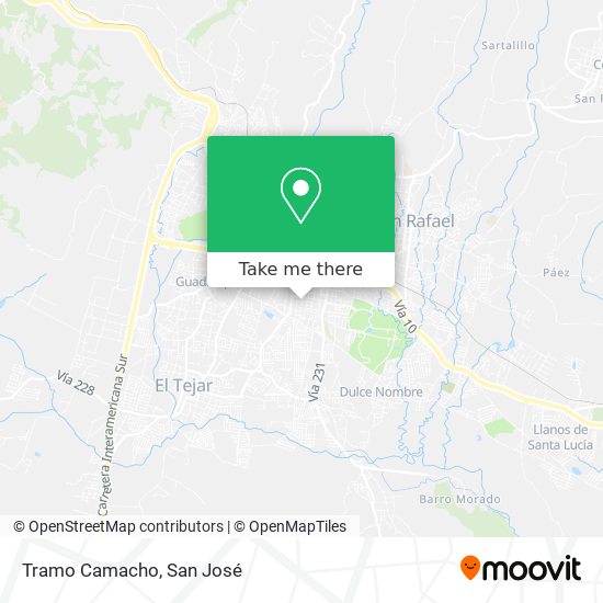 Mapa de Tramo Camacho
