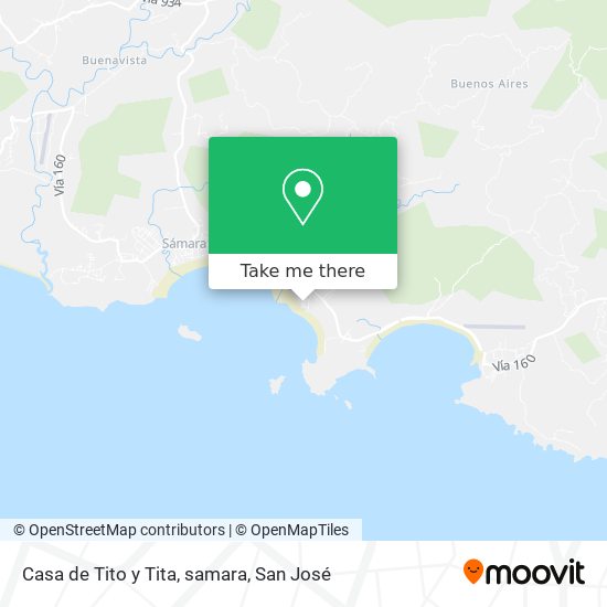 Casa de Tito y Tita, samara map