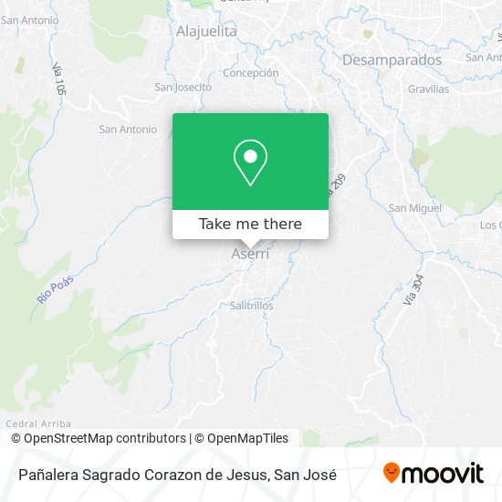 Mapa de Pañalera Sagrado Corazon de Jesus