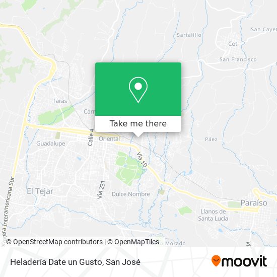 Heladería Date un Gusto map